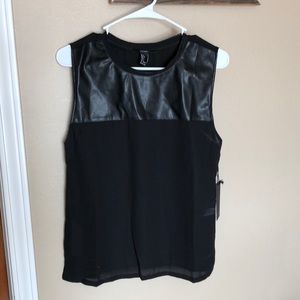Black Patent Leather Tank